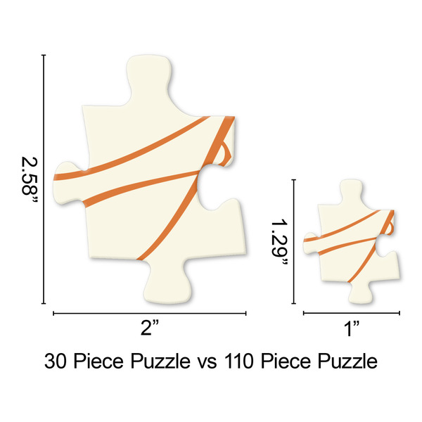 Swirly Floral Jigsaw Puzzle - Piece Comparison