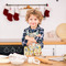 Swirly Floral Kid's Aprons - Small - Lifestyle