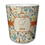 Swirly Floral Plastic Tumbler 6oz (Personalized)