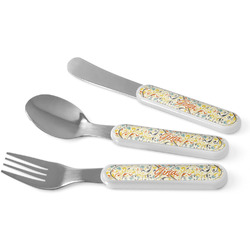 Swirly Floral Kid's Flatware (Personalized)