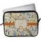 Swirly Floral Laptop Sleeve / Case (Personalized)