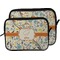 Swirly Floral Laptop Sleeve (Size Comparison)