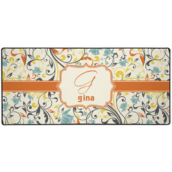 Swirly Floral 3XL Gaming Mouse Pad - 35" x 16" (Personalized)