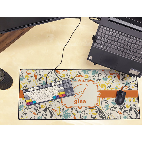 Swirly Floral Large Gaming Mats - LIFESTYLE