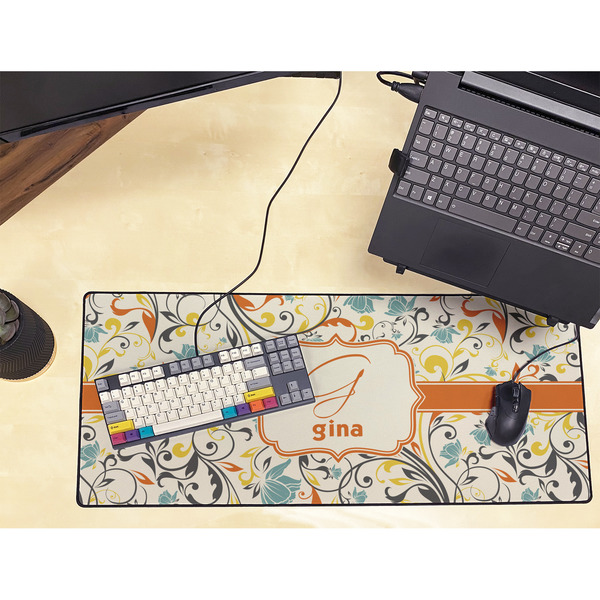 Swirly Floral Large Gaming Mats - LIFESTYLE