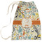 Swirly Floral Large Laundry Bag - Front View