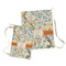 Swirly Floral Laundry Bag - Both Bags