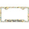 Swirly Floral License Plate Frame - Style C