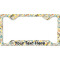 Swirly Floral License Plate Frame - Style C (Personalized)