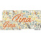 Swirly Floral License Plate (Sizes)