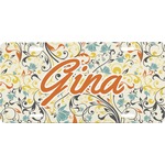 Swirly Floral Front License Plate (Personalized)