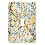 Swirly Floral Light Switch Cover (Single Toggle)