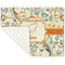 Swirly Floral Linen Placemat - Folded Corner (single side)