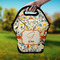 Swirly Floral Lunch Bag - Hand