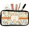 Swirly Floral Makeup / Cosmetic Bag - Small (Personalized)