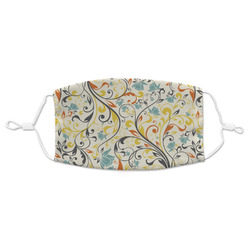 Swirly Floral Adult Cloth Face Mask