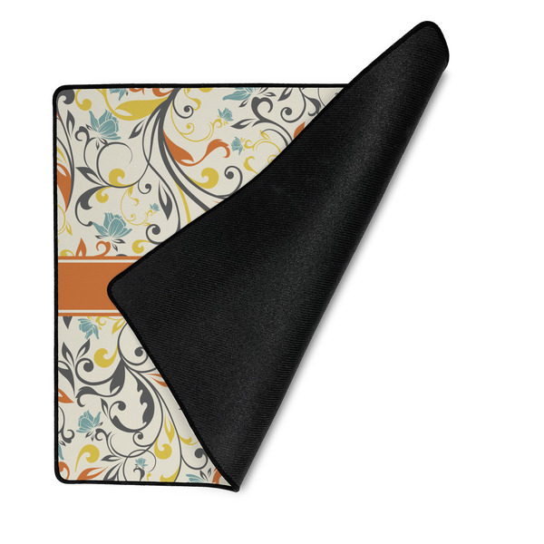 Swirly Floral Medium Gaming Mats - FRONT W/FOLD