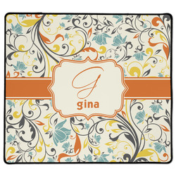 Swirly Floral XL Gaming Mouse Pad - 18" x 16" (Personalized)