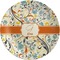 Swirly Floral Melamine Plate (Personalized)