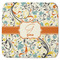 Swirly Floral Memory Foam Bath Mat - 48"x48" (Personalized)