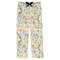 Swirly Floral Mens Pajama Pants - Flat