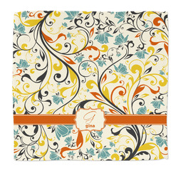 Swirly Floral Microfiber Dish Rag (Personalized)