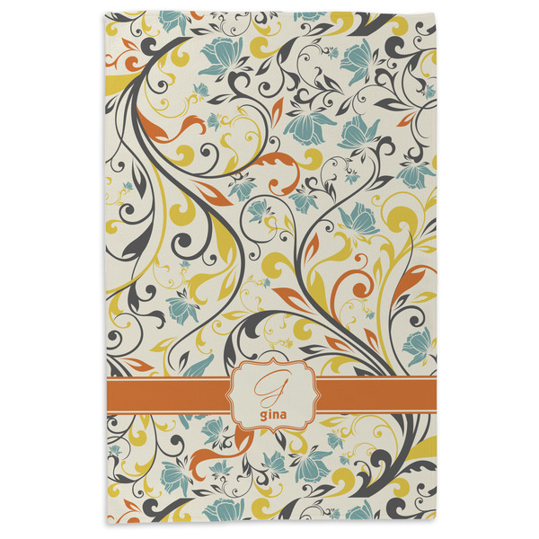 Swirly Floral Microfiber Dish Towel - APPROVAL