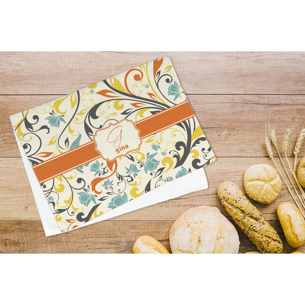 Swirly Floral Microfiber Kitchen Towel - LIFESTYLE