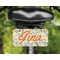 Swirly Floral Mini License Plate on Bicycle - LIFESTYLE Two holes