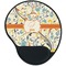 Swirly Floral Mouse Pad with Wrist Support - Main