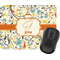 Swirly Floral Rectangular Mouse Pad