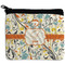 Swirly Floral Neoprene Coin Purse - Front
