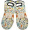 Swirly Floral Neoprene Oven Mitts - Set of 2 w/ Name and Initial
