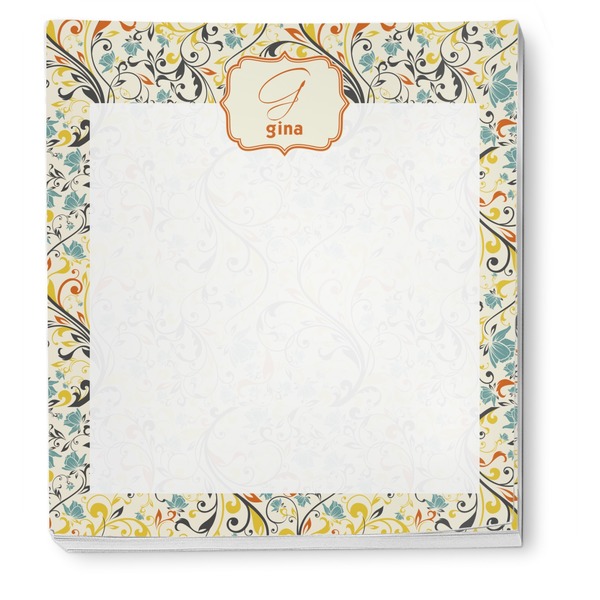 Swirly Floral Notepad - Apvl
