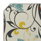 Swirly Floral Octagon Placemat - Single front (DETAIL)