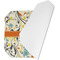 Swirly Floral Octagon Placemat - Single front (folded)