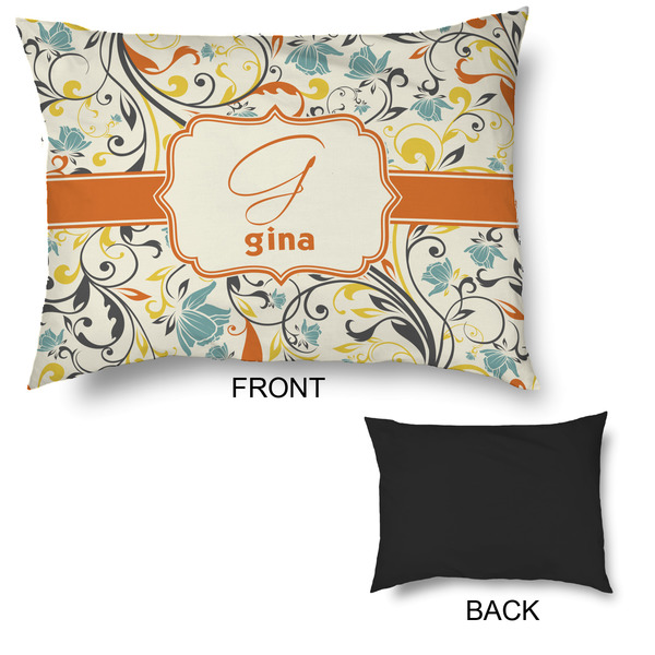 Swirly Floral Outdoor Dog Beds - Large - APPROVAL