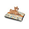 Swirly Floral Outdoor Dog Beds - Small - IN CONTEXT