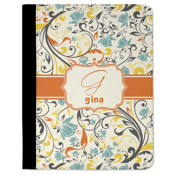 Custom Swirly Floral Padfolio Clipboard (Personalized)
