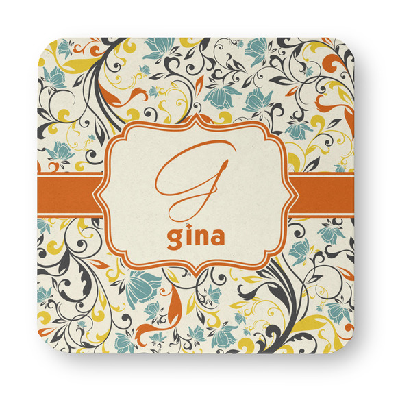 Swirly Floral Paper Coasters - Approval