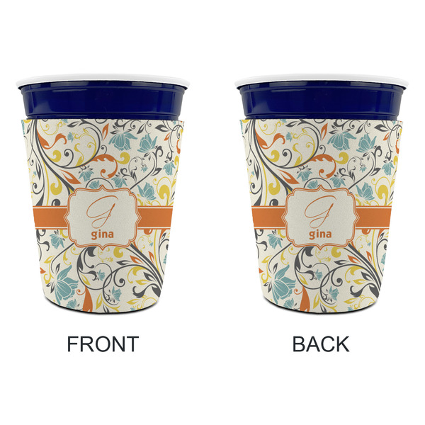 Swirly Floral Party Cup Sleeves - without bottom - Approval