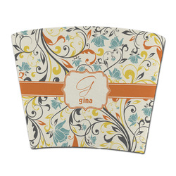 Swirly Floral Party Cup Sleeve - without bottom (Personalized)