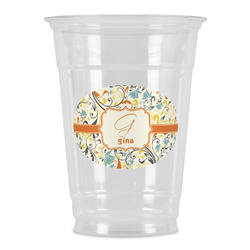 Swirly Floral Party Cups - 16oz (Personalized)