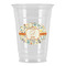 Swirly Floral Party Cups - 16oz - Front/Main