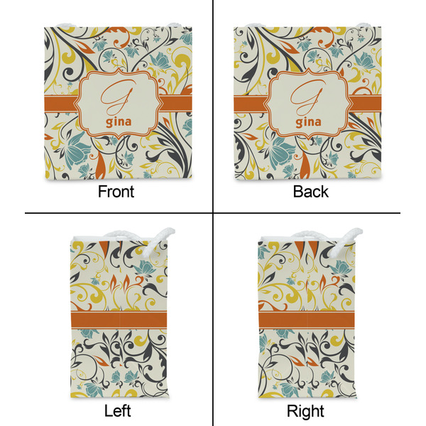 Swirly Floral Party Favor Gift Bag - Gloss - Approval