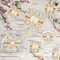 Swirly Floral Party Supplies Combination Image - All items - Plates, Coasters, Fans