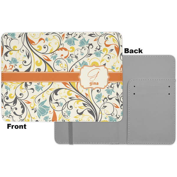 Swirly Floral Passport Holder - Apvl