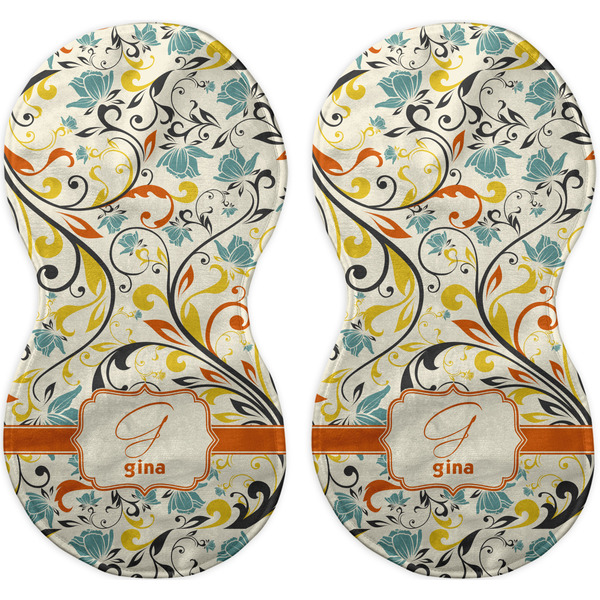 Swirly Floral Peanut Shaped Burps - Approval