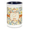 Swirly Floral Ceramic Pencil Holders - Blue