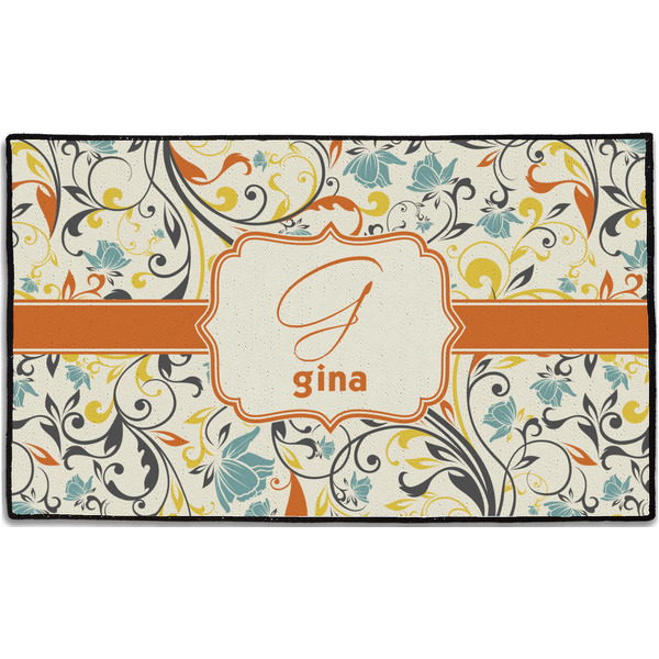 Swirly Floral Personalized - 60x36 (APPROVAL)